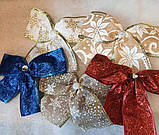 Декор на ялинку, Бант новорічний великий, фото 2