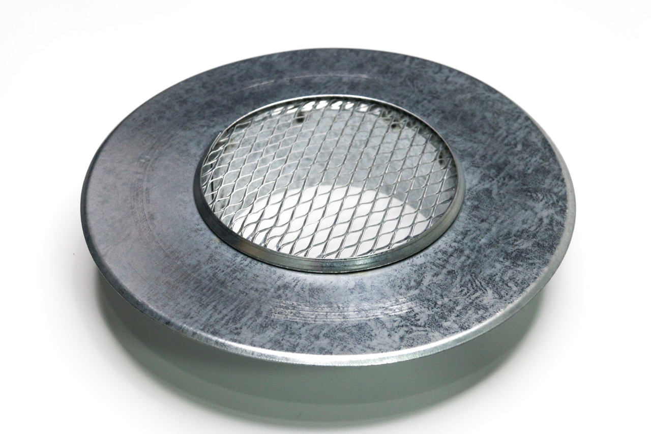 Заглушка вентиляційна 250 мм із рамкою та сіткою, фото 1