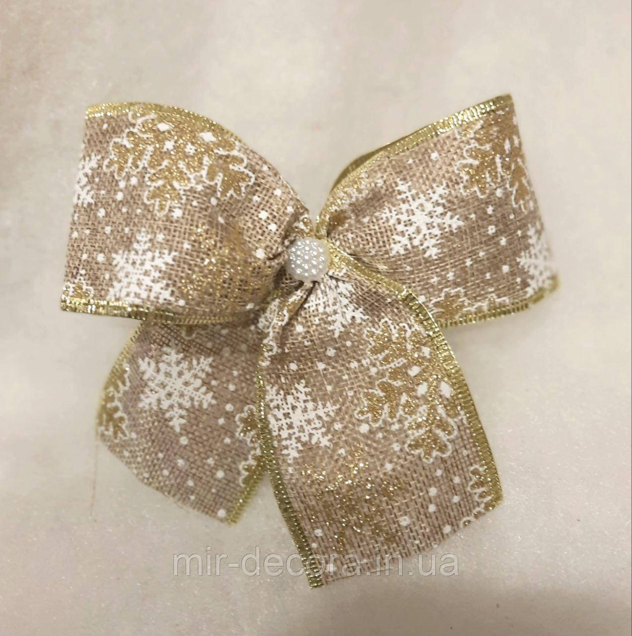 Декор на ялинку, Бант новорічний великий, фото 1