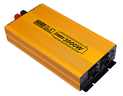 Інвертор напруги Mexxsun MXSPSW-3000, 12V/220V, 3000W з правильною синусоїдою, 2 Shuko, клемні дроти, Q2