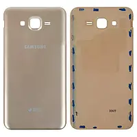 Задняя панель корпуса (крышка аккумулятора) для Samsung Galaxy J7 (2015) J700H/DS Золотистый
