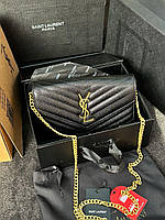 Женская Сумка Yves Saint Laurent Cassandre Matelasse Chain Wallet In Grain De Poudre Premium