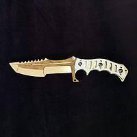 Дерев'яний дитячий ніж МИСЛИВЦЯ GOLD з гри CS:GO, іграшкова зброя