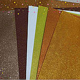 Фоміран глітерний золотий 2 мм рулонний, фото 2