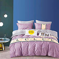 Комплект постільної білизни полуторний ZMW "Home Textiles" (37633) Cool на бузковому