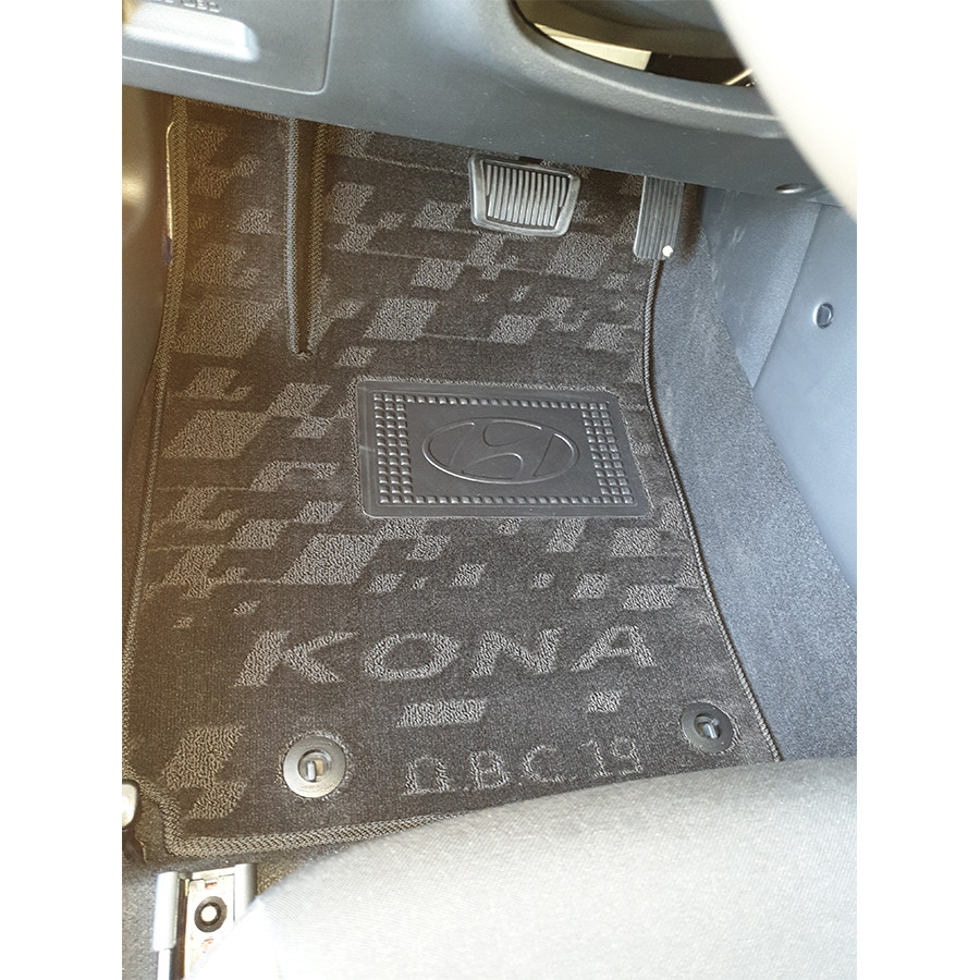 Автокилимки ворсові в салон HYUNDAI Kona комплект текстильних килимків для автомобіля