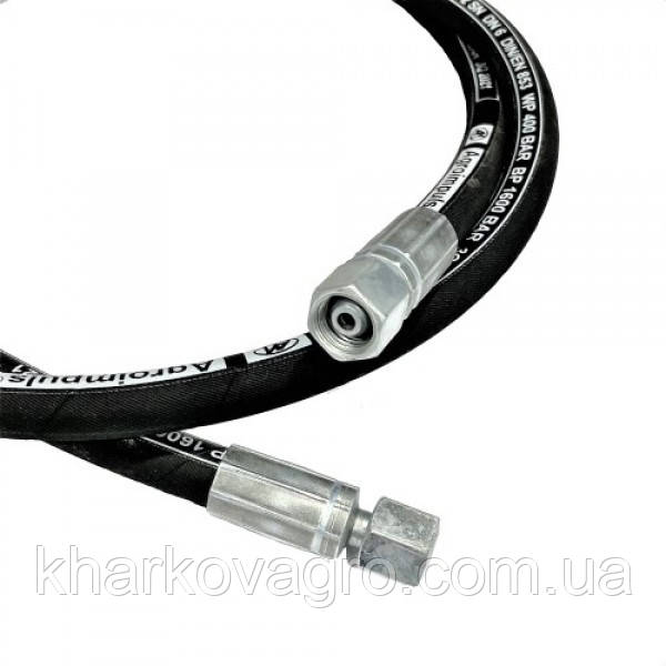 Рукав високого тиску (РВТ) під ключ 27 L= 0,8 2SN DN12, фото 1