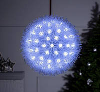 Світлодіодна новорічна куля гірлянда 18см, новорічна куля, що світиться