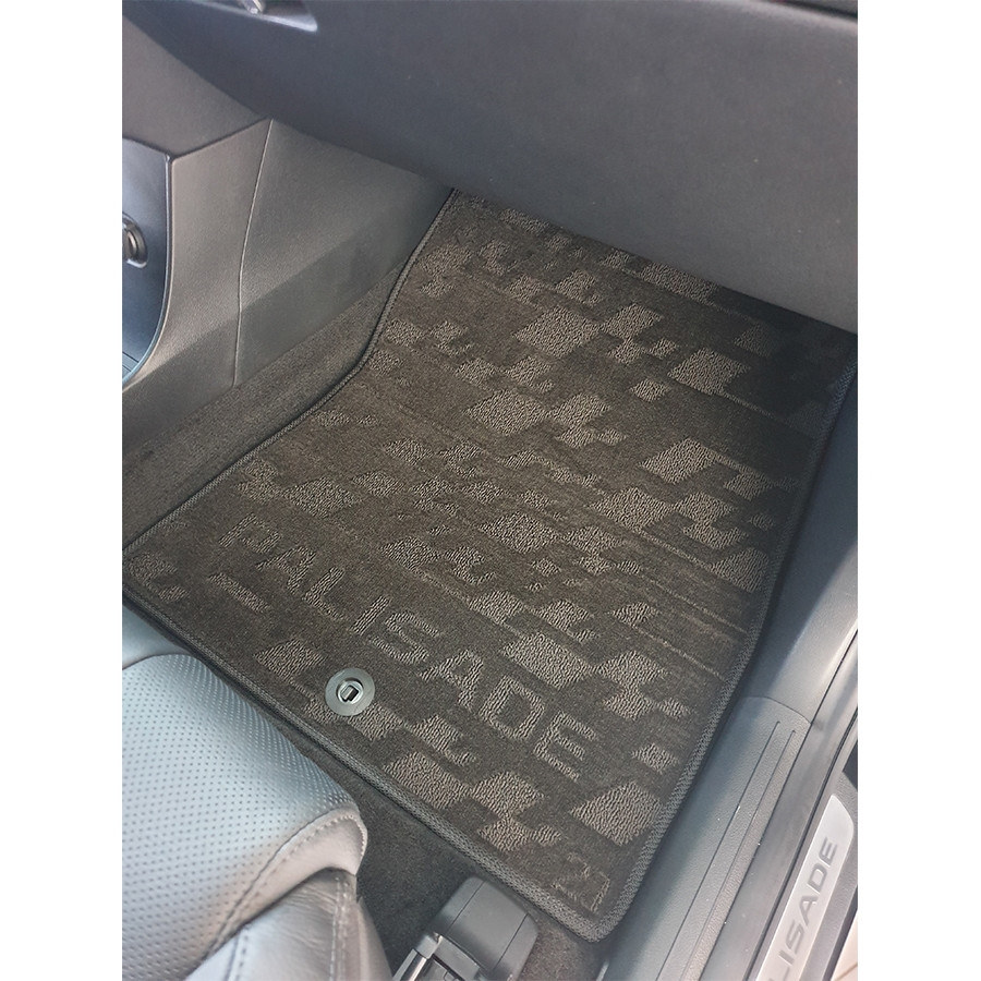 Автокилимки ворсові в салон HYUNDAI Palisade (5-місць) комплект текстильних килимків для автомобіля