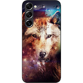 Чохол силіконовий Case для Samsung Galaxy S21 FE з картинкою Космічний вовк
