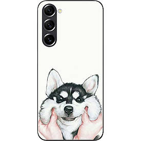 Бампер силіконовий Case для Samsung Galaxy S21 FE з малюнком Хаскі