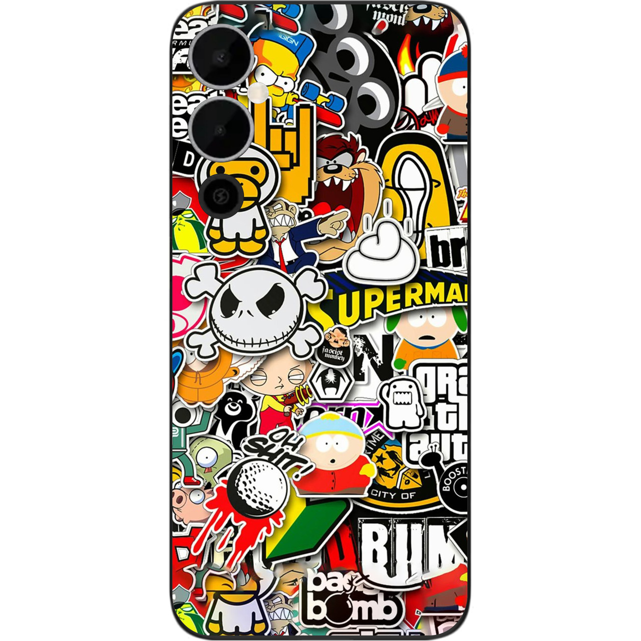 Бампер силіконовий Case для Tecno Pova Neo 2 (LG6n) з малюнком Креатив