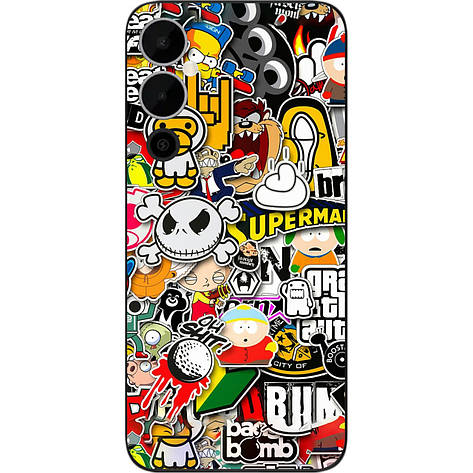 Бампер силіконовий Case для Tecno Pova Neo 2 (LG6n) з малюнком Креатив, фото 1