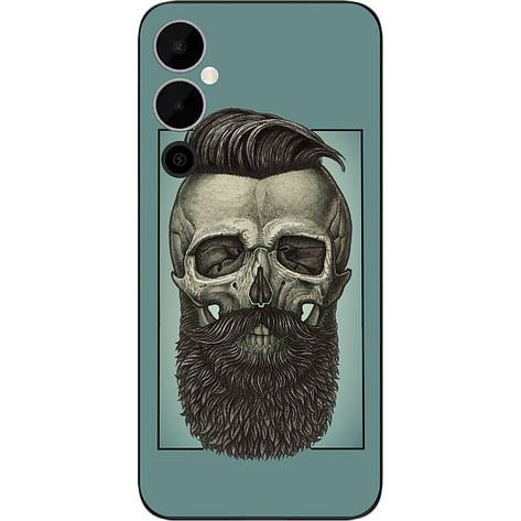 Чохол силіконовий Case для Tecno Pova Neo 2 (LG6n) з картинкою Череп із бородою, фото 1