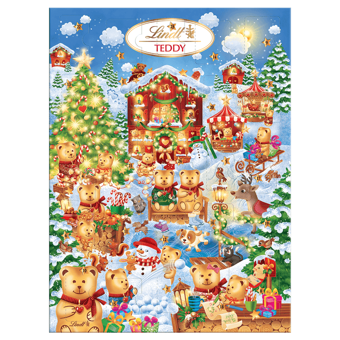 Адвент календар Lindt Teddy Winter Wonderland Chocolate Advent Calendar 170g