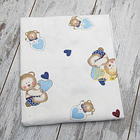 Тепла дитяча фланелева пелюшка баєва байкова байка фланель для сповивання новонароджених малюків 4728 Білий