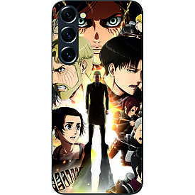 Силіконовий чохол Case для Samsung Galaxy S21 FE з картинкою Атака титанів герої