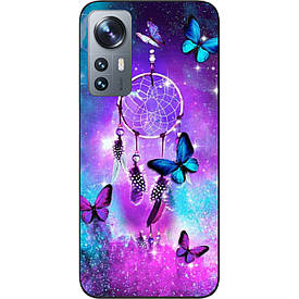 Чохол силіконовий Case для Xiaomi 12/12X з картинкою Метелики та оберег