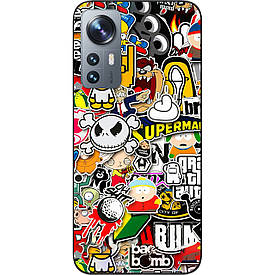 Бампер силіконовий Case для Xiaomi 12/12X з малюнком Креатив