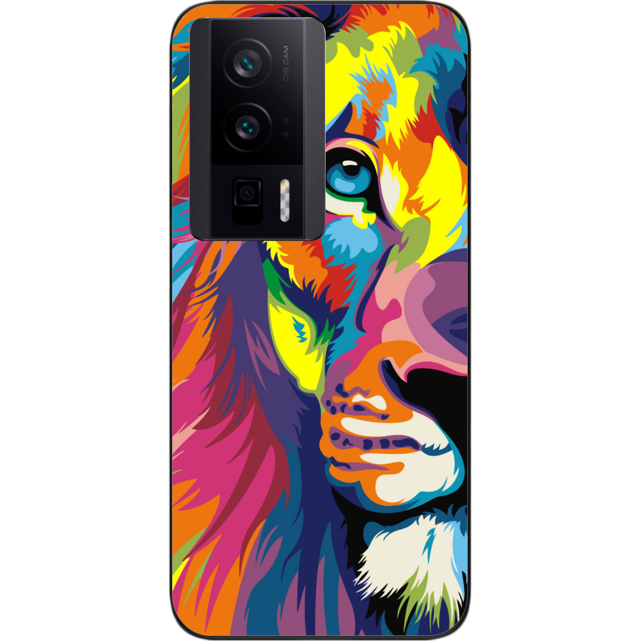 Бампер силіконовий Case для Xiaomi Poco F5 Pro з малюнком Яскравий лев