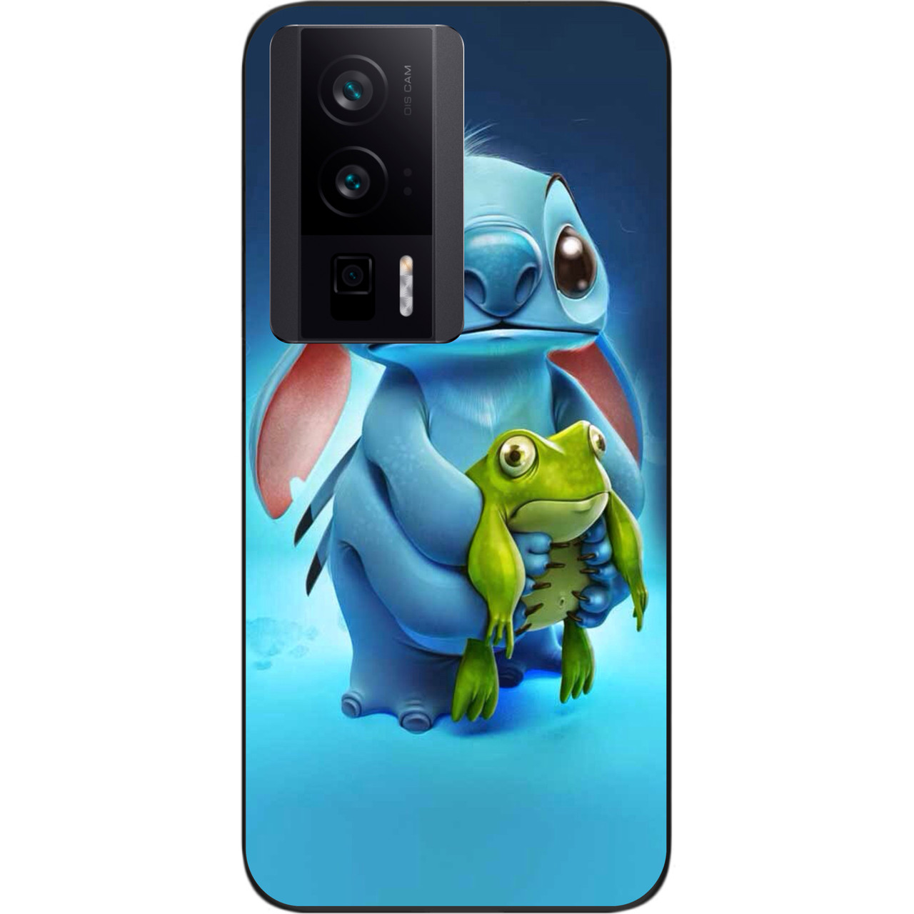 Силіконовий чохол Case для Xiaomi Poco F5 Pro з картинкою Стіч із жабою