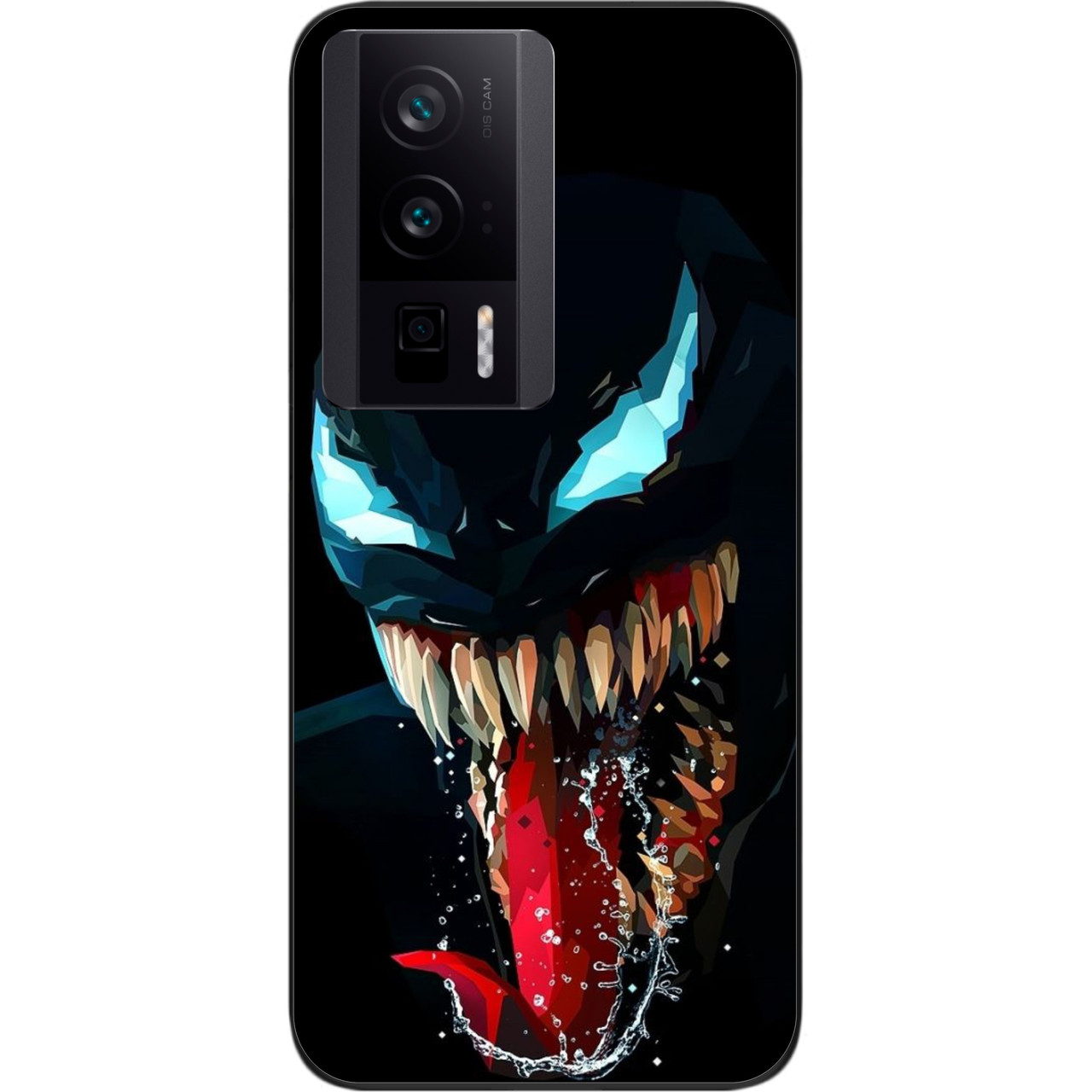 Силіконовий чохол Case для Xiaomi Poco F5 Pro з картинкою Жорсткий веном