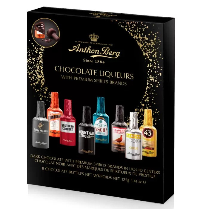 Набір лікерів Anthon Berg Chocolate Liqueurs 8 Piece 125g, фото 1