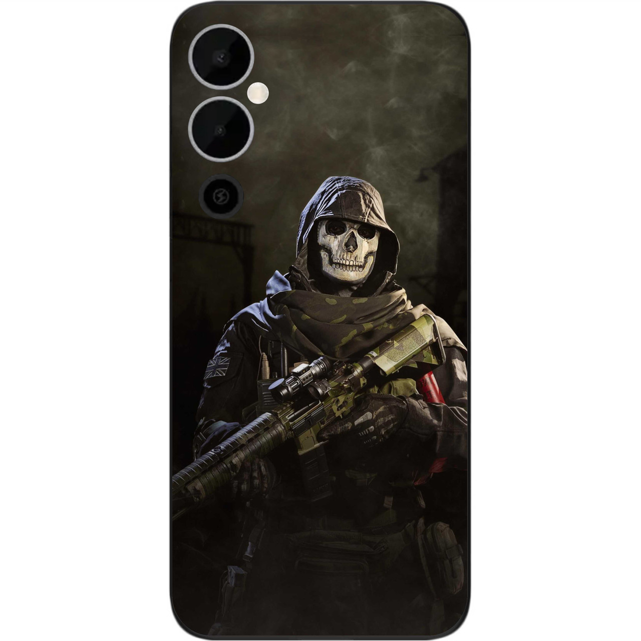 Силіконовий чохол Case для Tecno Pova Neo 2 (LG6n) з картинкою Call of Duty Ghost Примара