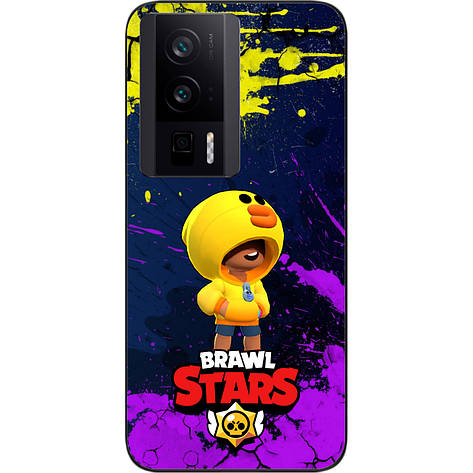 Силіконовий чохол Case для Xiaomi Poco F5 Pro з картинкою Бравл Леон качка, фото 1