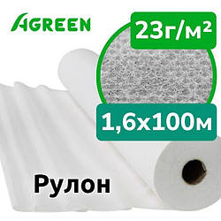 Агроволокно Біле 1,6х100м Agreen, Рулон | Агроволокно укривне, пропускає світло, дихає