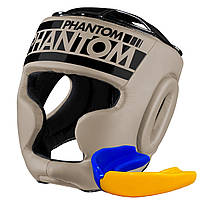 Боксерский тренировочный шлем Phantom APEX Full Face Sand (капа в подарок) r_2700