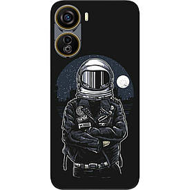 Чохол силіконовий Case для ZTE Nubia Neo 5G з картинкою Космонавт і місяць