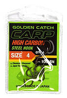 Гачки для лову риби, GC Carp 1001, 6шт/уп, колір BN, розмір №4