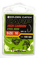 Рибальські гачки, GC Carp 1001, 10шт/уп, колір BN, розмір №10