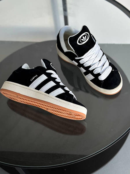 Adidas Campus Black White Winter Fur 14337