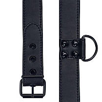 Бондаж нашивник Fetish Black Matt Collar With Leash, фото 3