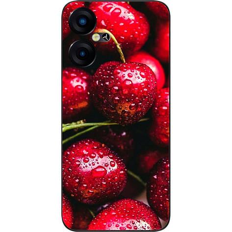 Силіконовий чохол Case для Tecno Pova Neo 3 (LH6n) з картинкою Вишня, фото 1