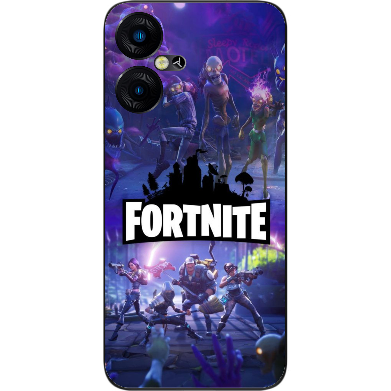 Силіконовий чохол Case для Tecno Pova Neo 3 (LH6n) з картинкою Герої Fortnite