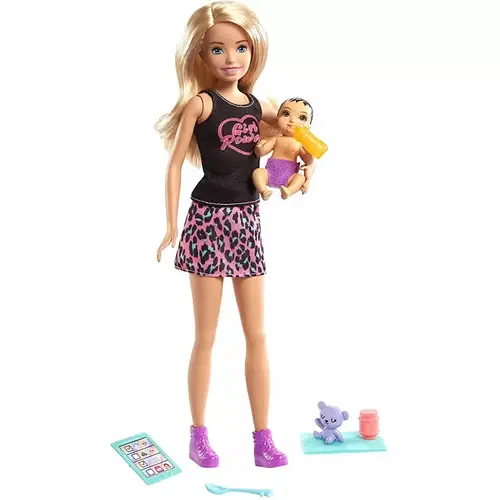 Кукла Барби Скиппер няня с ребенком Barbie Skipper Babysitters Inc ...