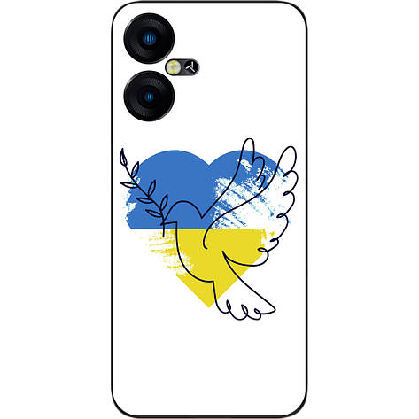Силіконовий чохол Case для Tecno Pova Neo 3 (LH6n) з картинкою Блакитний світу, фото 1