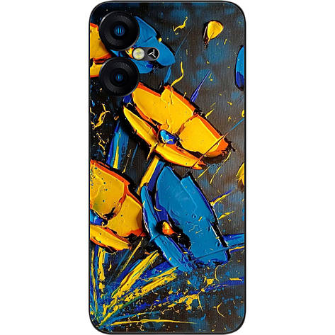 Силіконовий чохол Case для Tecno Pova Neo 3 (LH6n) з картинкою Квіти України, фото 1