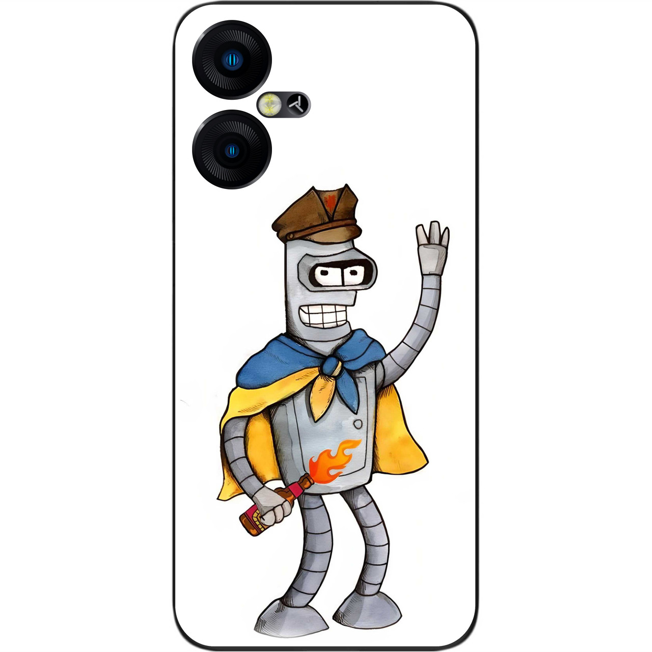 Силіконовий чохол Case для Tecno Pova Neo 3 (LH6n) з картинкою Робот