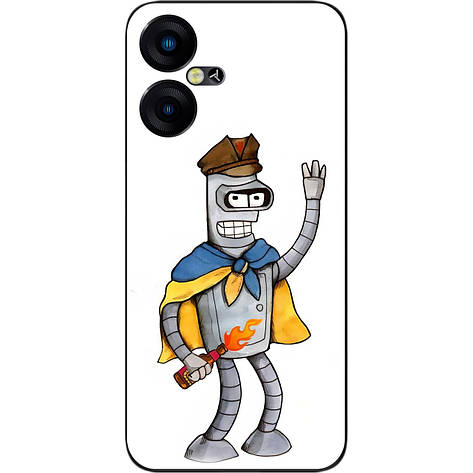 Силіконовий чохол Case для Tecno Pova Neo 3 (LH6n) з картинкою Робот, фото 1
