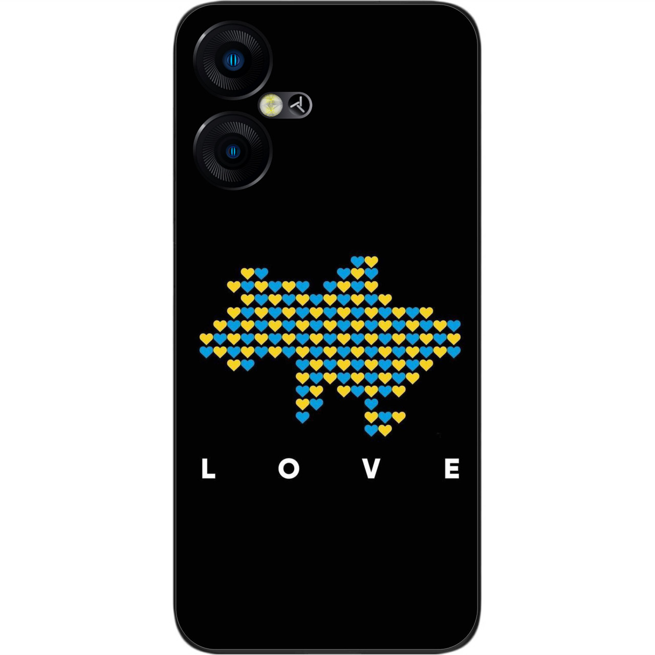 Силіконовий чохол Case для Tecno Pova Neo 3 (LH6n) з картинкою Love