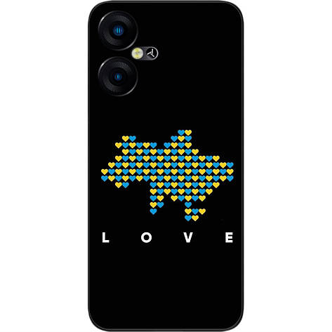 Силіконовий чохол Case для Tecno Pova Neo 3 (LH6n) з картинкою Love, фото 1