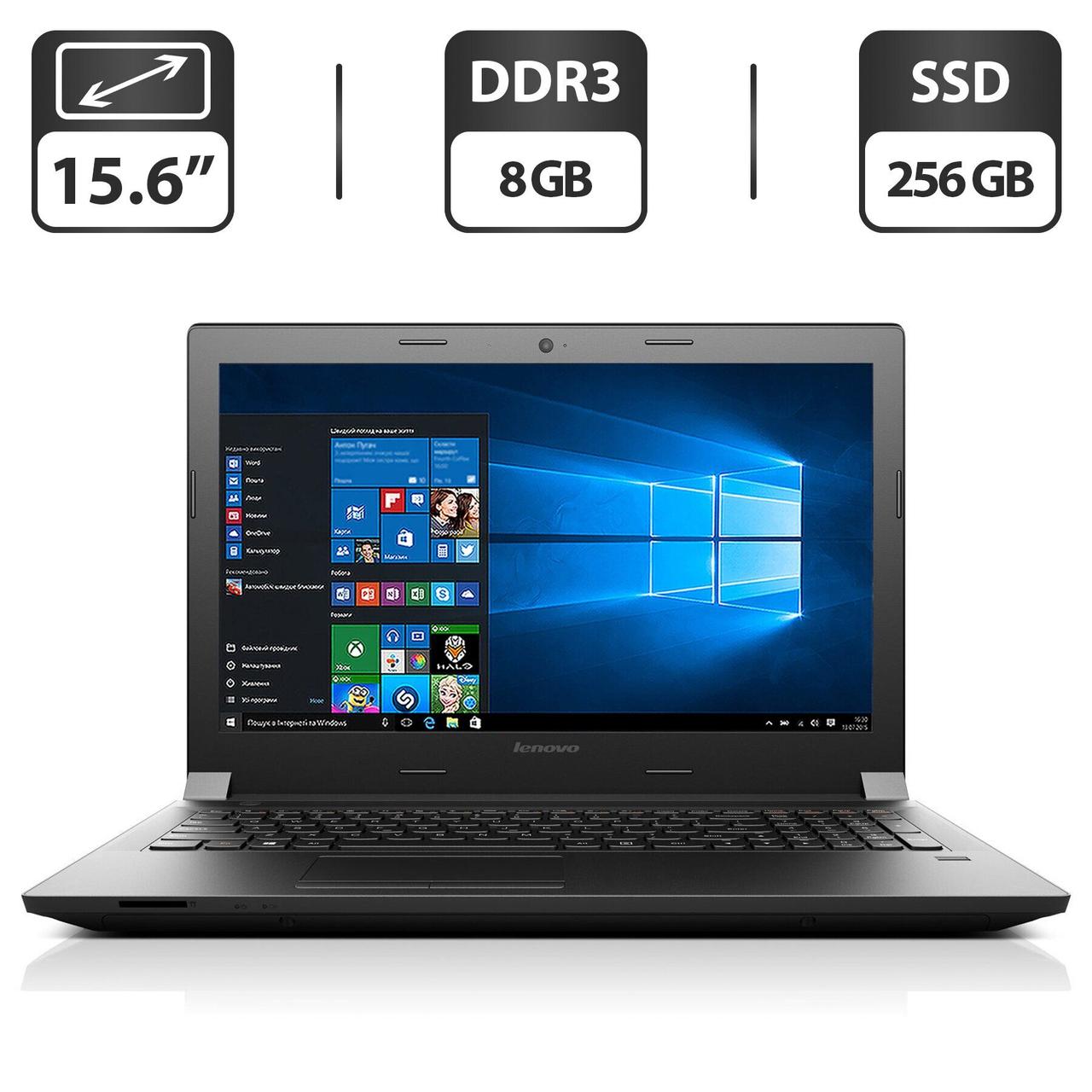 Ноутбук Б-клас Lenovo B51-80/ 15.6" (1366x768)/ Core i5-6200U/ 8 GB RAM/ 256 GB SSD/ HD 520