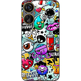 Силіконовий чохол Case для ZTE Nubia Neo 5G з картинкою Графіті