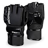 Рукавиці для ММА Phantom APEX Hybrid Black S/M (капа в подарунок), фото 3