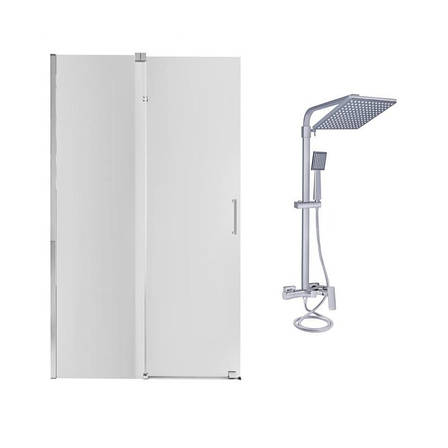 Готове рішення Qtap1927 Стена Walk-In GLIDE, 120x190 + Душ. Система, фото 1