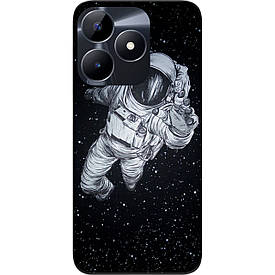 Чохол силіконовий Case для Realme C51 з картинкою Космонавт